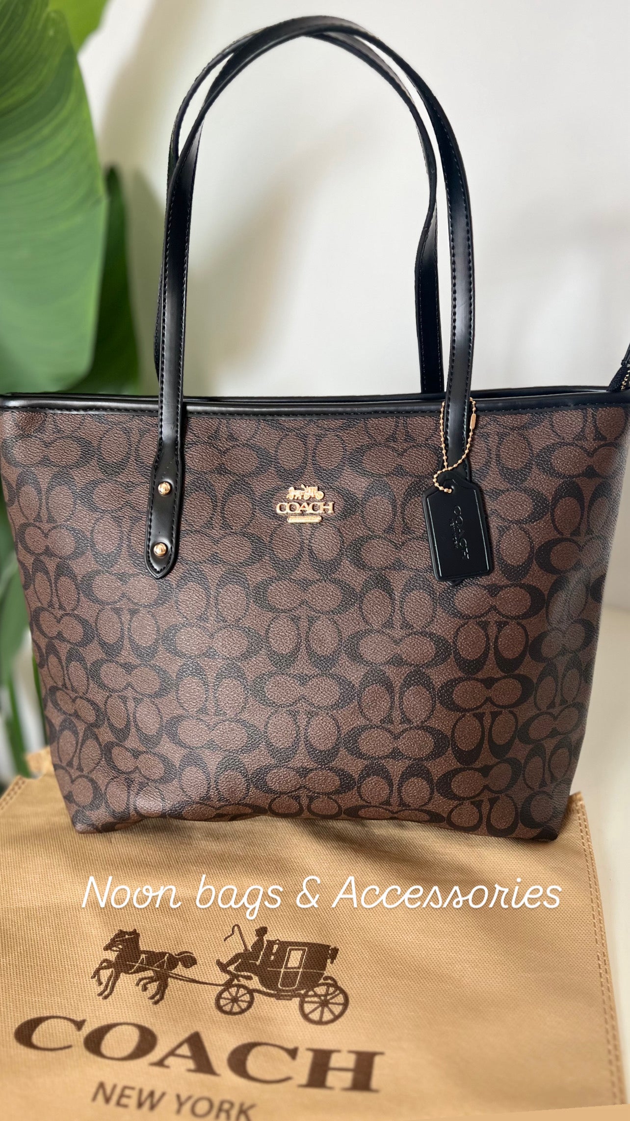Coach large tote bag