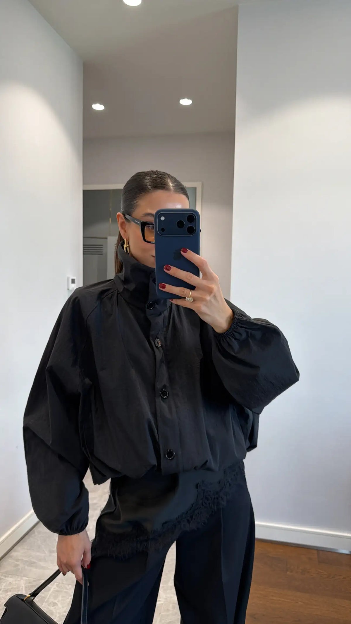 Parachute material oversized jacket (without lining)