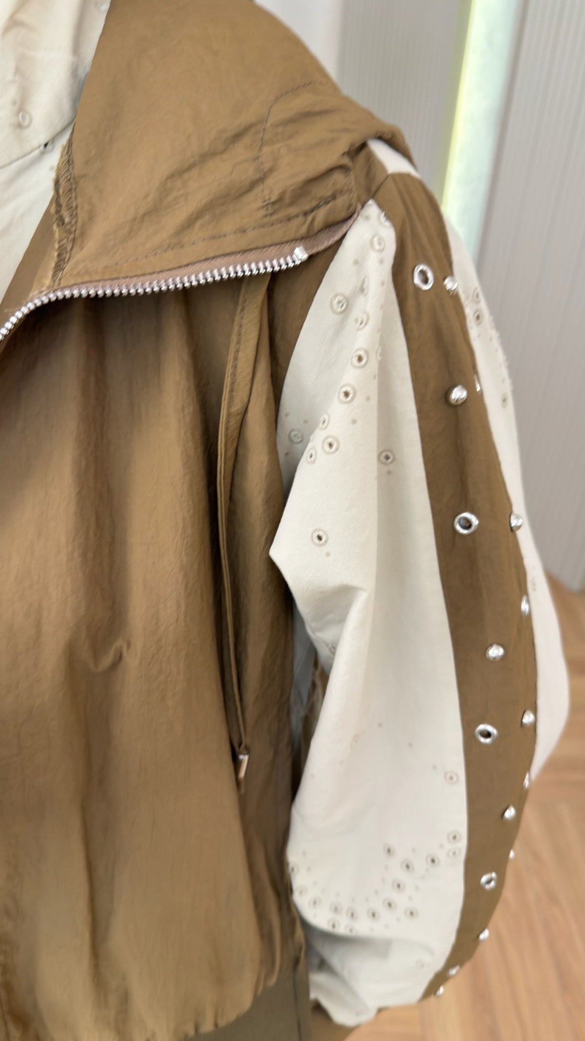Embroidered Detail Design Set - camel