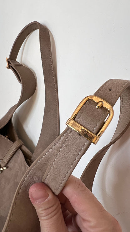 Ysl suede tote bag 2 in 1