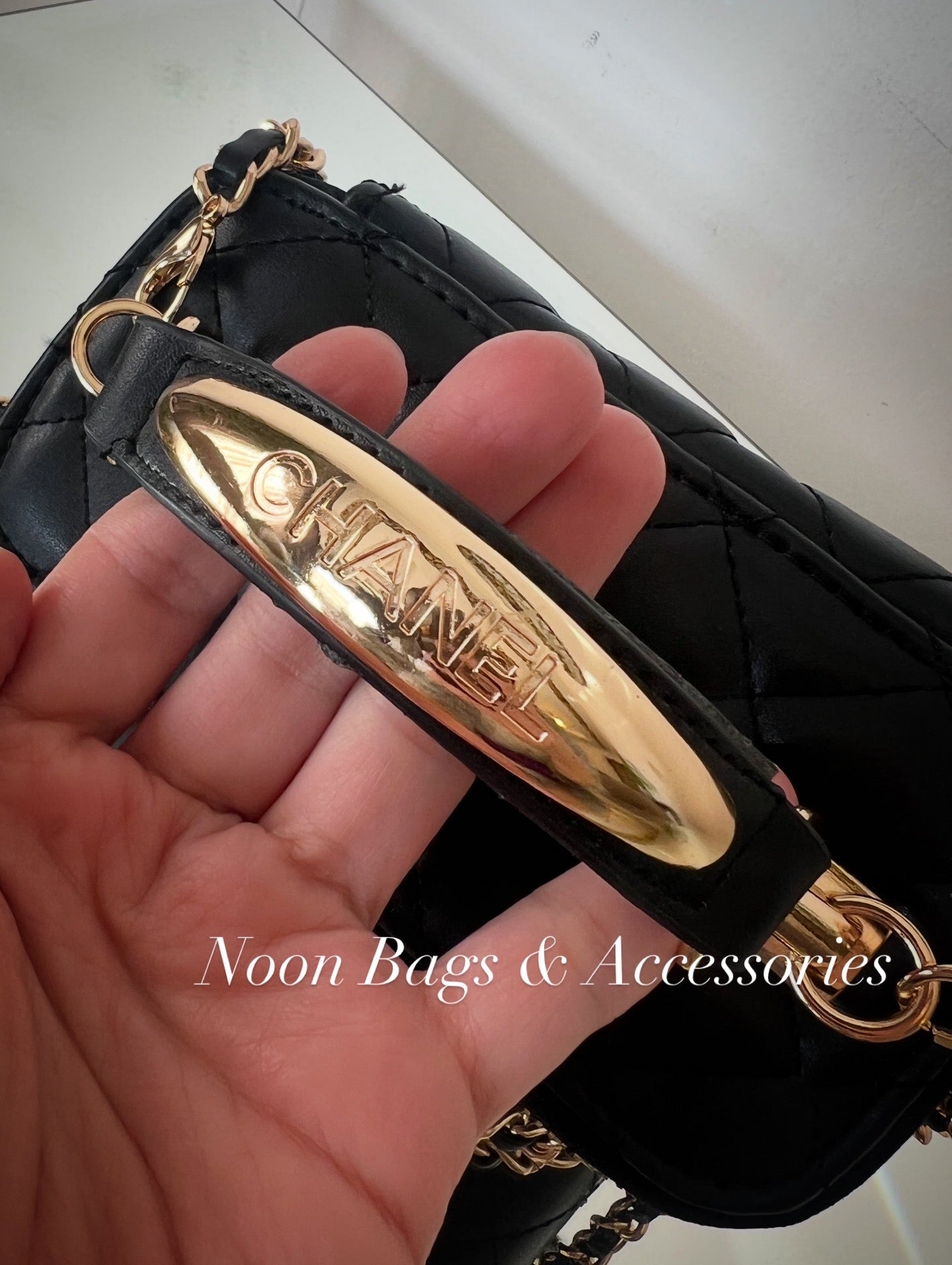 Chanel makeup bag