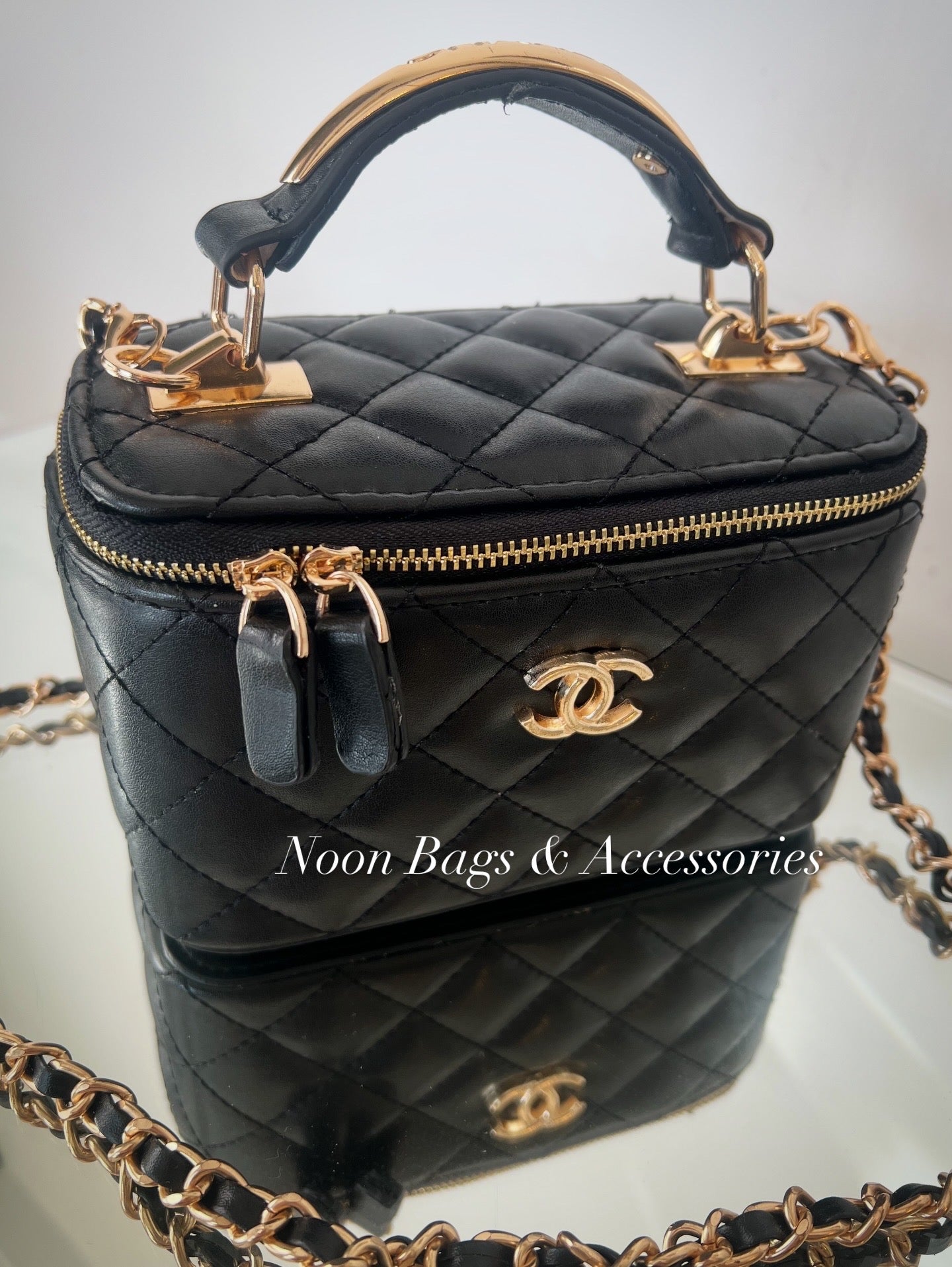 Chanel makeup bag