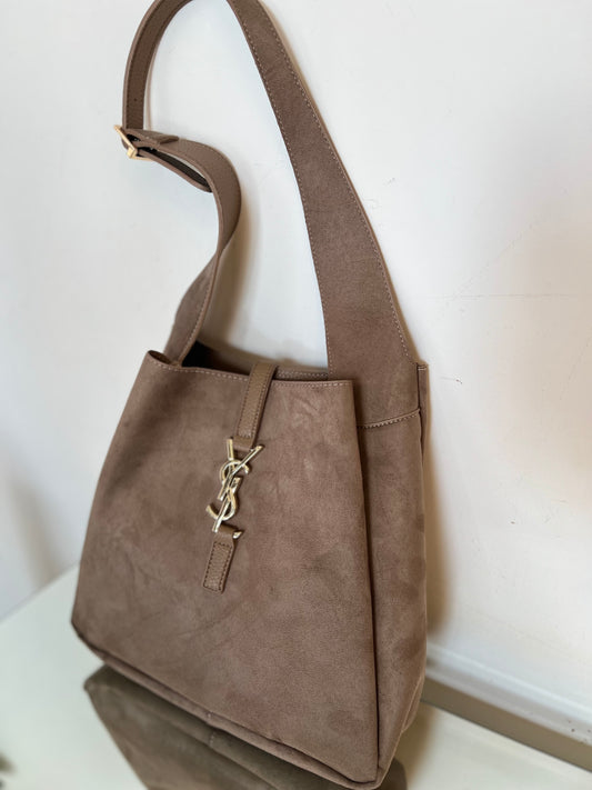 Ysl suede tote bag 2 in 1