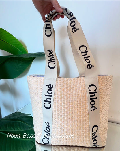 Chloé straw tote bag