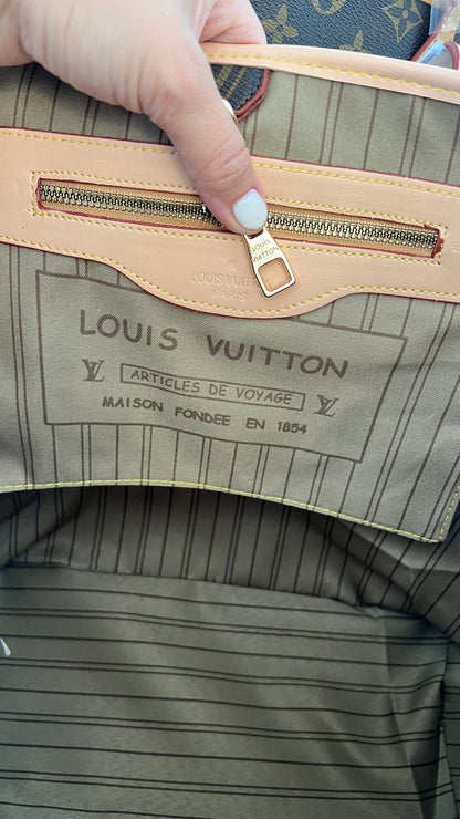 LV Never full tote bag