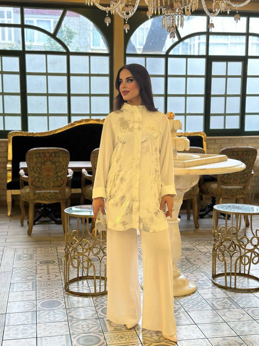 Co-ord with metallic detail