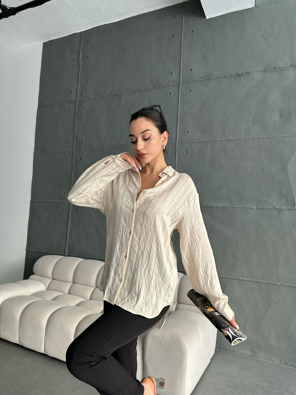 Striped patterned shirt