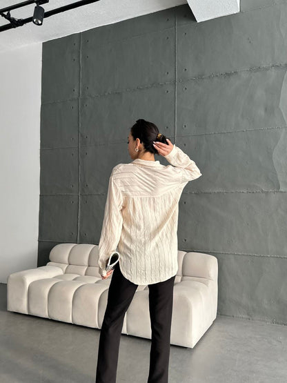 Striped patterned shirt