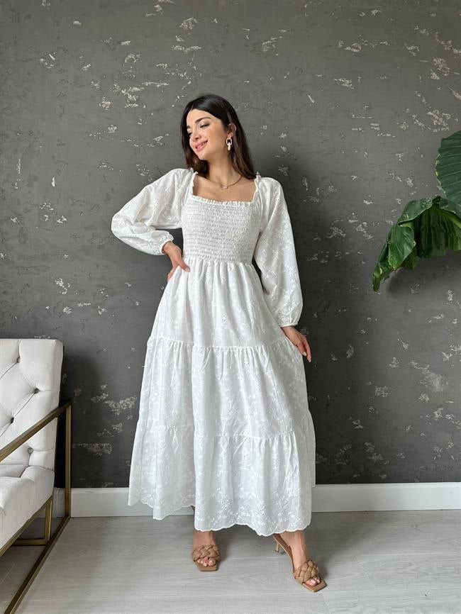 Dress with embroidery details