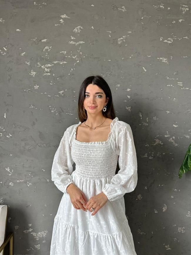 Dress with embroidery details