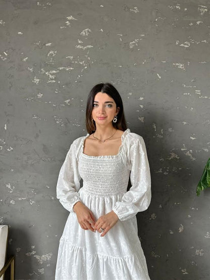 Dress with embroidery details