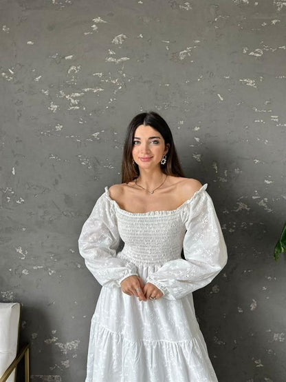 Dress with embroidery details