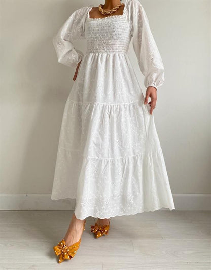 Dress with embroidery details