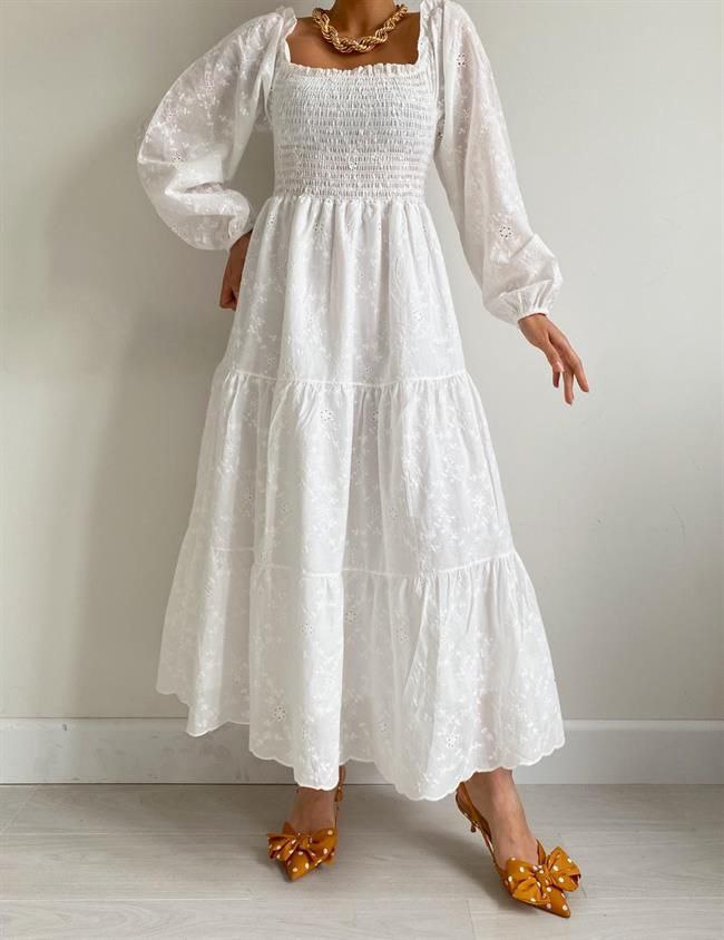 Dress with embroidery details