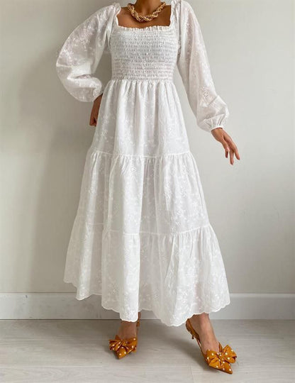 Dress with embroidery details