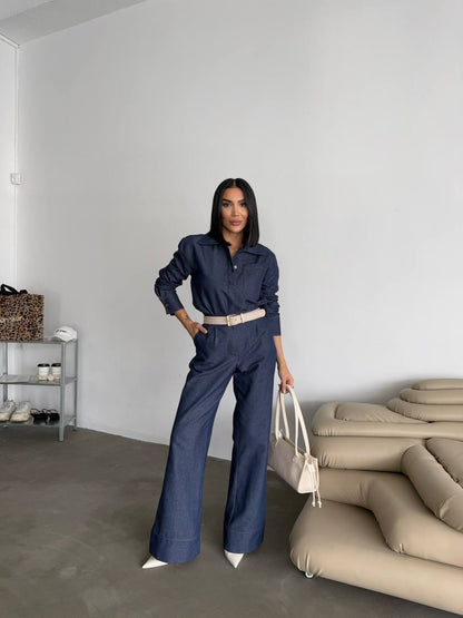 Jeans tencel co-ord set