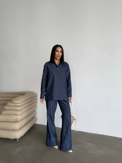 Jeans tencel co-ord set