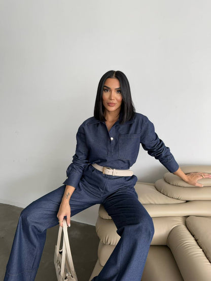 Jeans tencel co-ord set