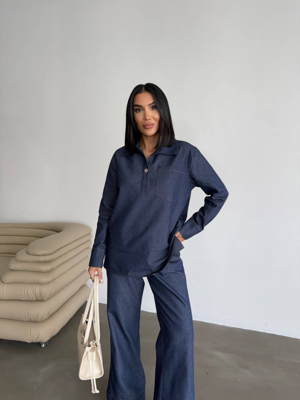 Jeans tencel co-ord set
