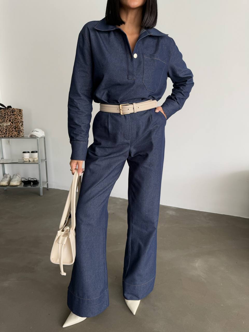 Jeans tencel co-ord set