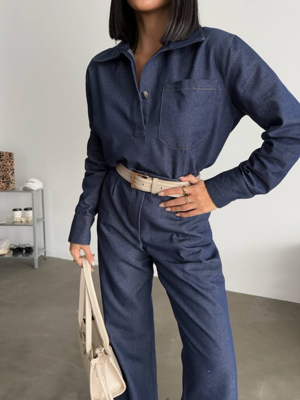 Jeans tencel co-ord set