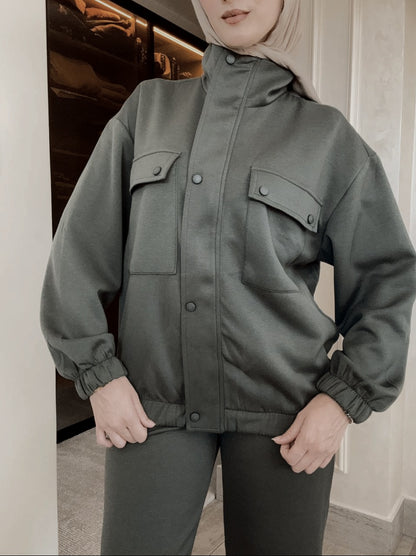 Double pockets oysho fabric tracksuit