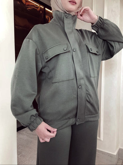 Double pockets oysho fabric tracksuit