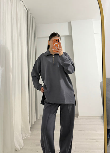 Premium Oysho fabric Two-Piece Set (grey)