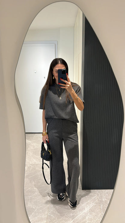 Short sleeve premium cotton tracksuit