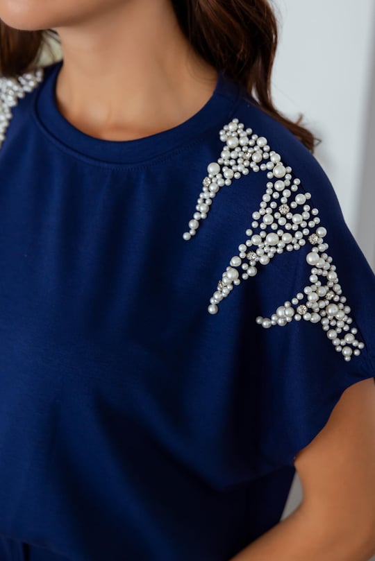 Oysho fabric suit studded with stones