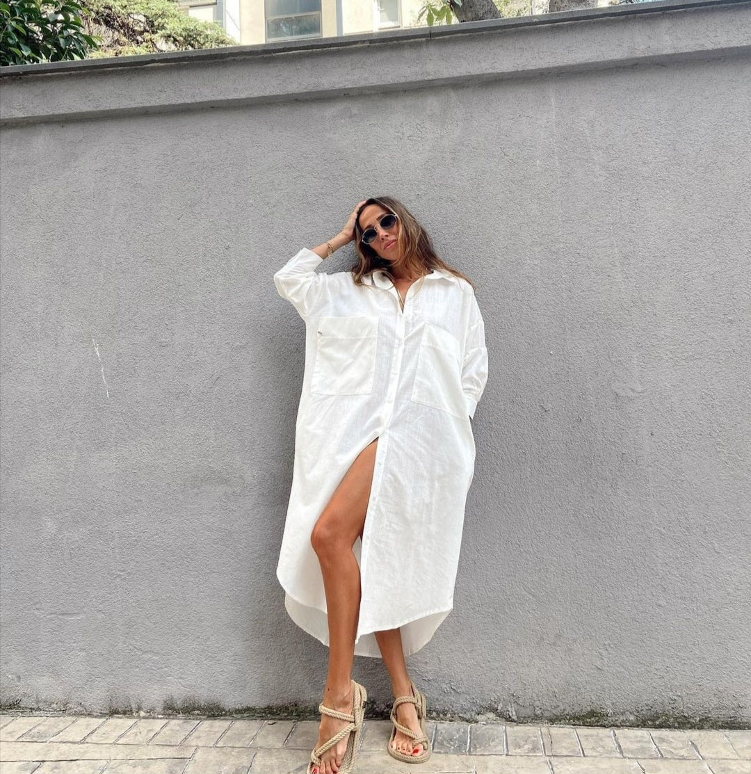 Linen shirt Dress