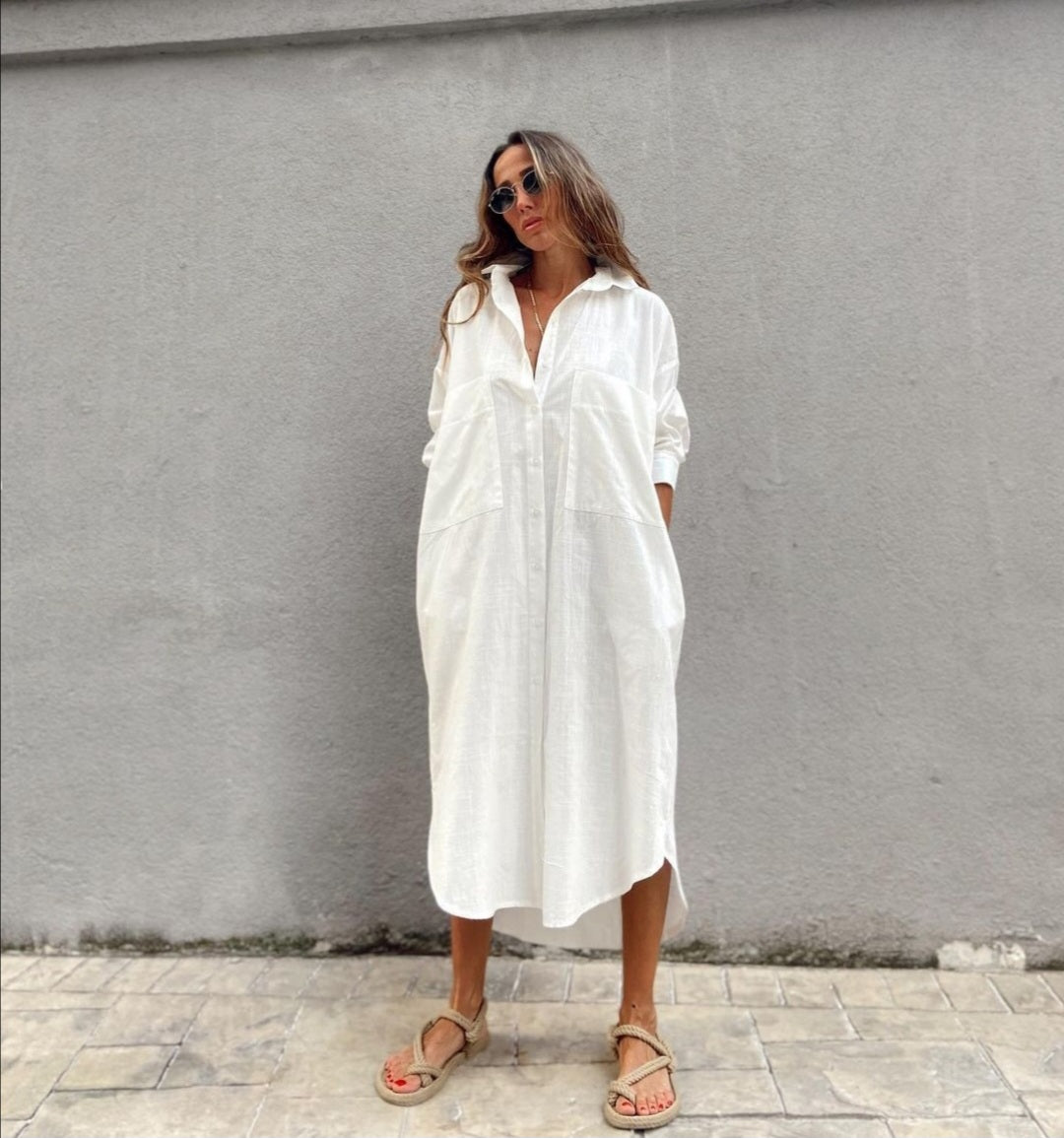 Linen shirt Dress