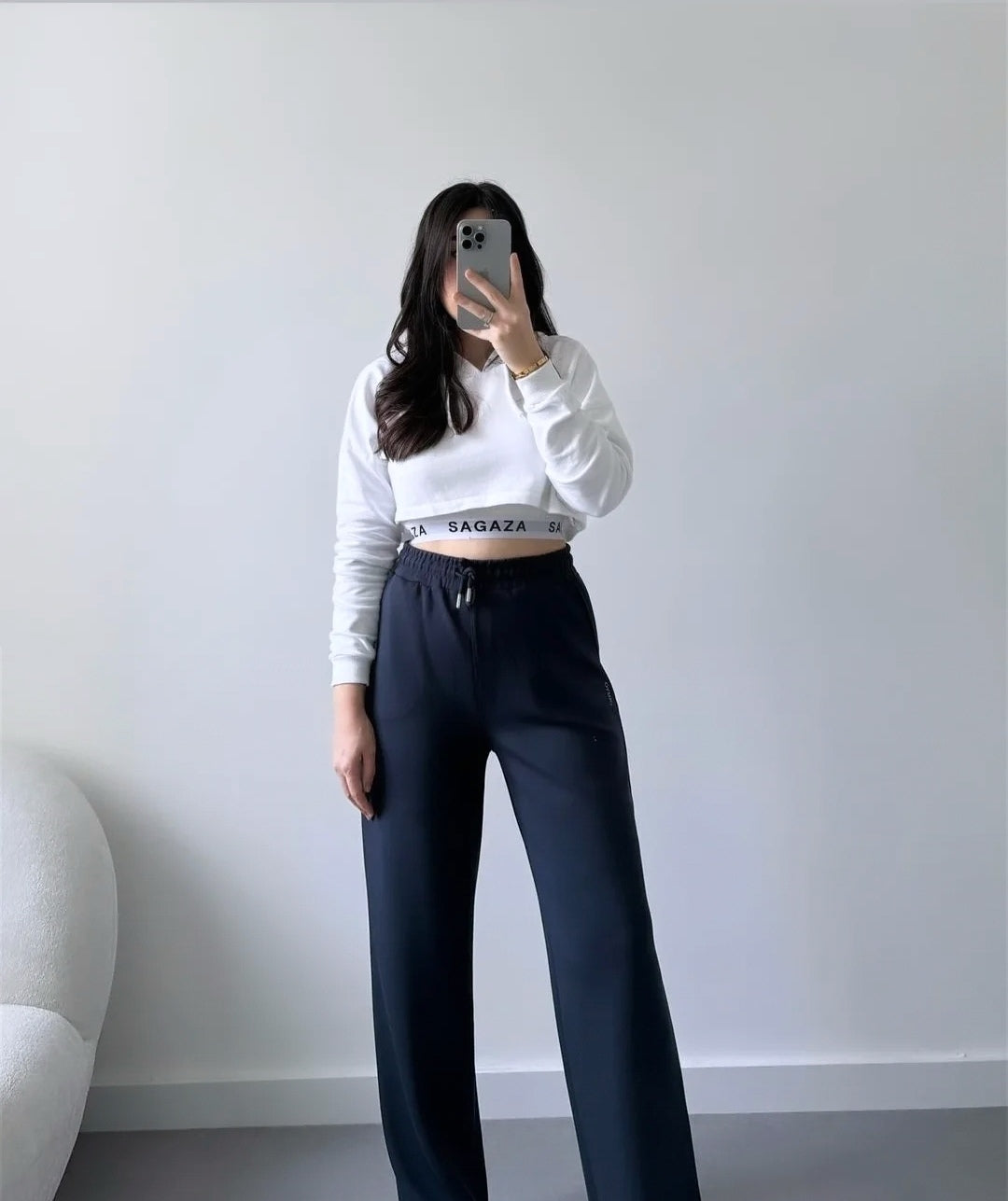 Oysho wide leg cotton pants