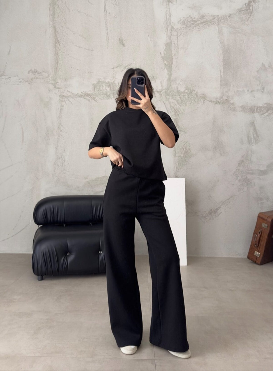 Short sleeve premium cotton tracksuit