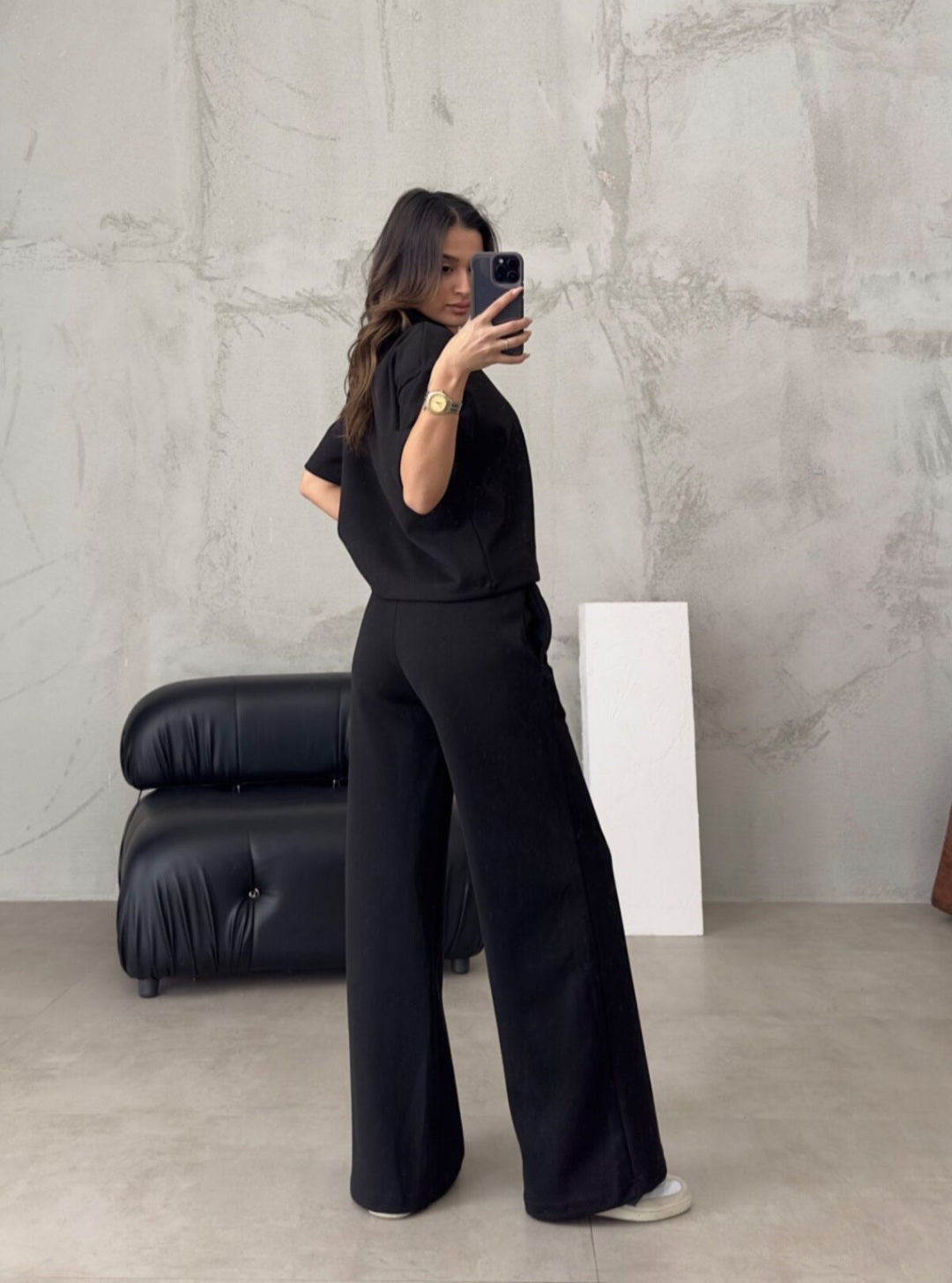 Short sleeve premium cotton tracksuit