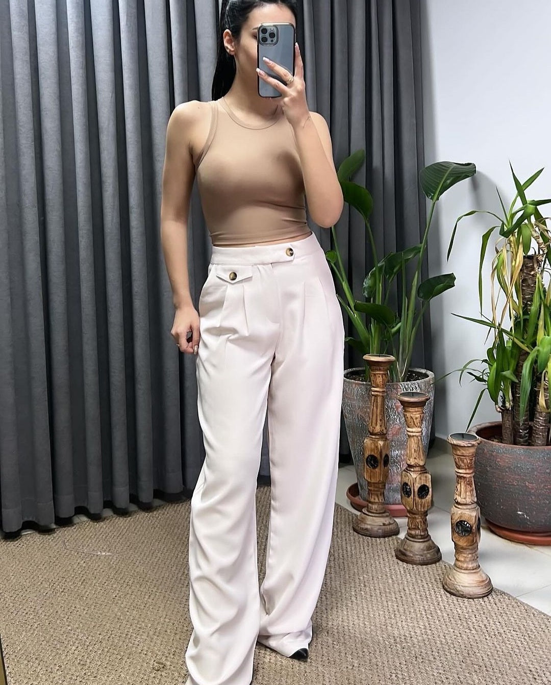 Wide leg trouser