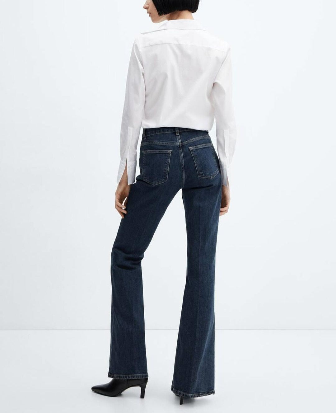 Bootcut mid rise stretch jeans