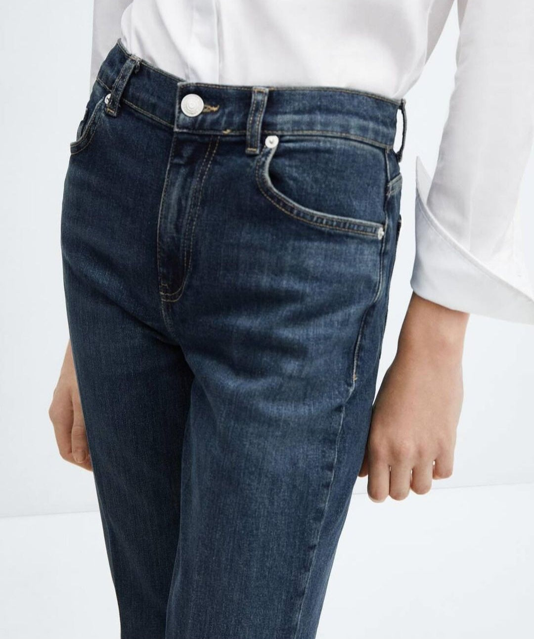 Bootcut mid rise stretch jeans