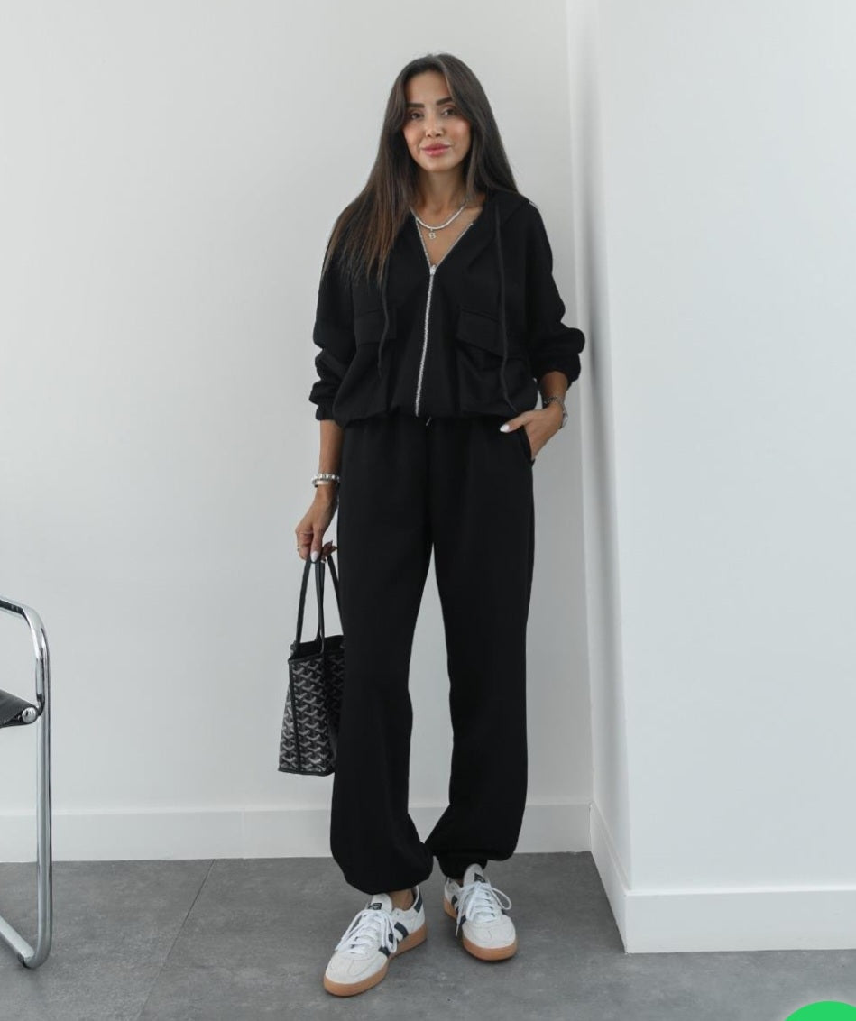 Oysho fabric hooded tracksuit