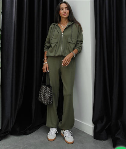 Oysho fabric hooded tracksuit