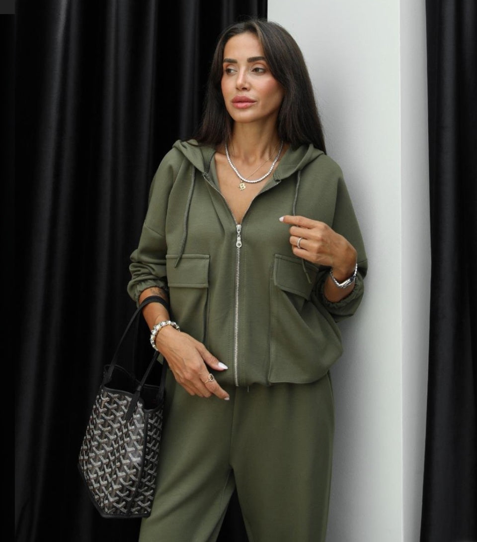 Oysho fabric hooded tracksuit