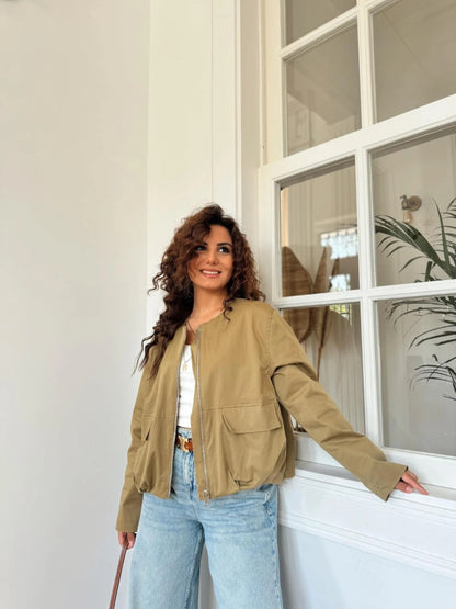 Zara model jacket