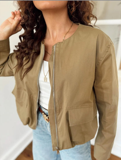 Zara model jacket