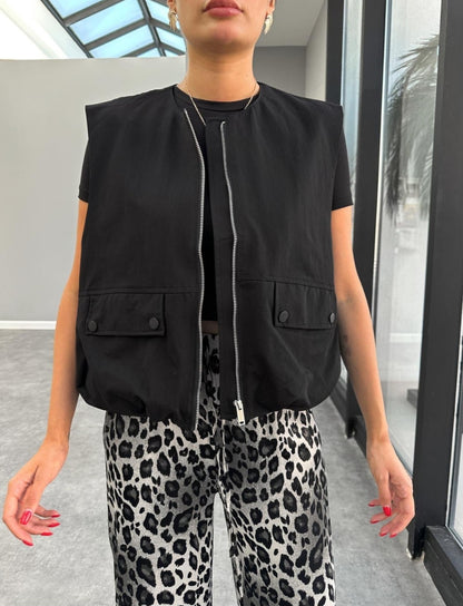 Gabardine vest