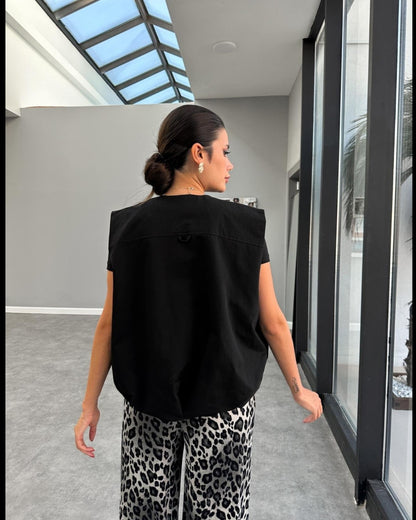 Gabardine vest