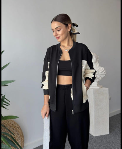 Scuba sweatshirt with waterproof details