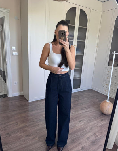 Side Tie co-ord Jeans Set