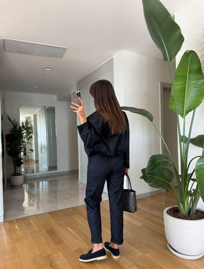 Bomber jeans jacket Co-ord set