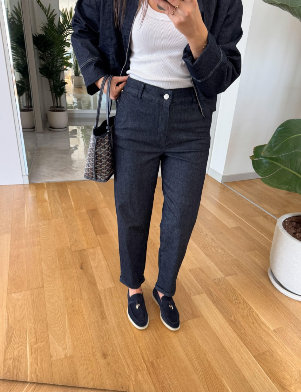 Bomber jeans jacket Co-ord set