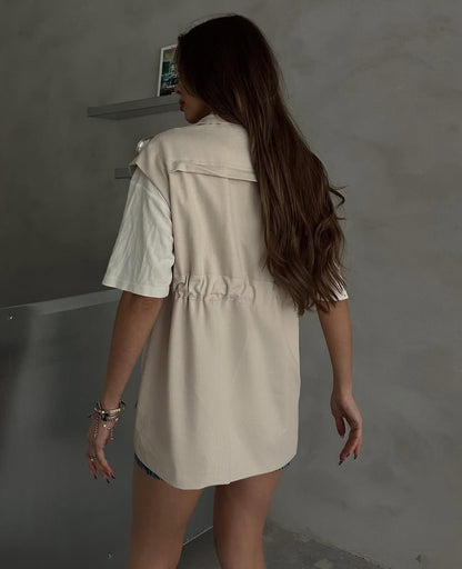 Gabardine vest